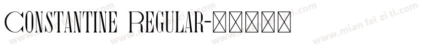 Constantine Regular字体转换